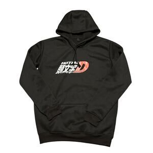 Unbranded Initial D Anime Hoodie Black XL JDM Drift Graphic Pullover Streetwear